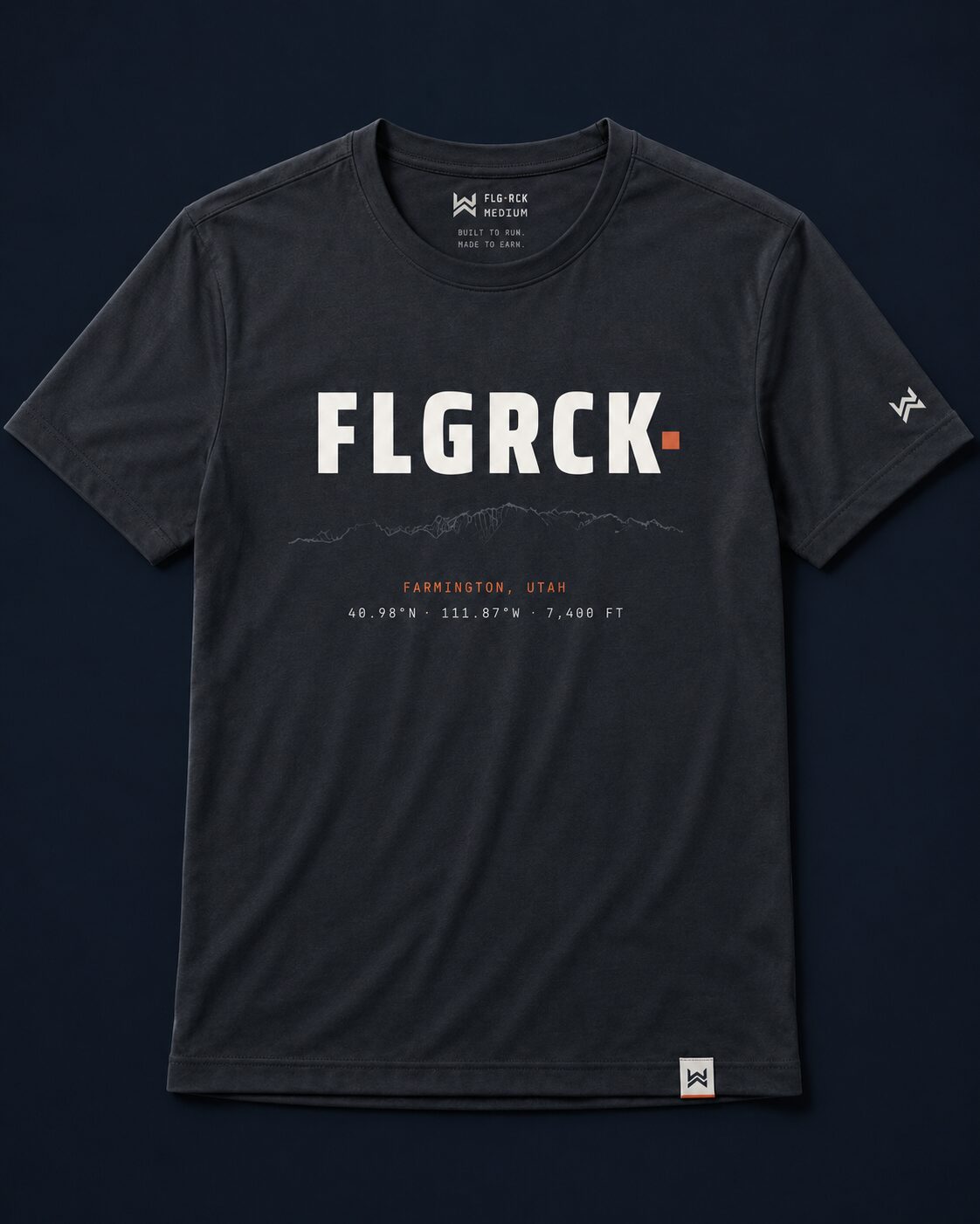 FLG·RCK Crew Tee — front